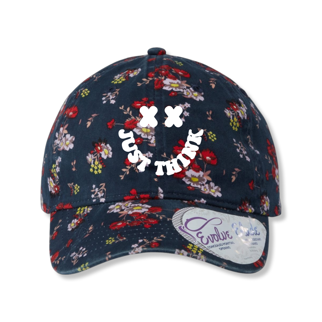Just Think Ladies Fashion Print Cap