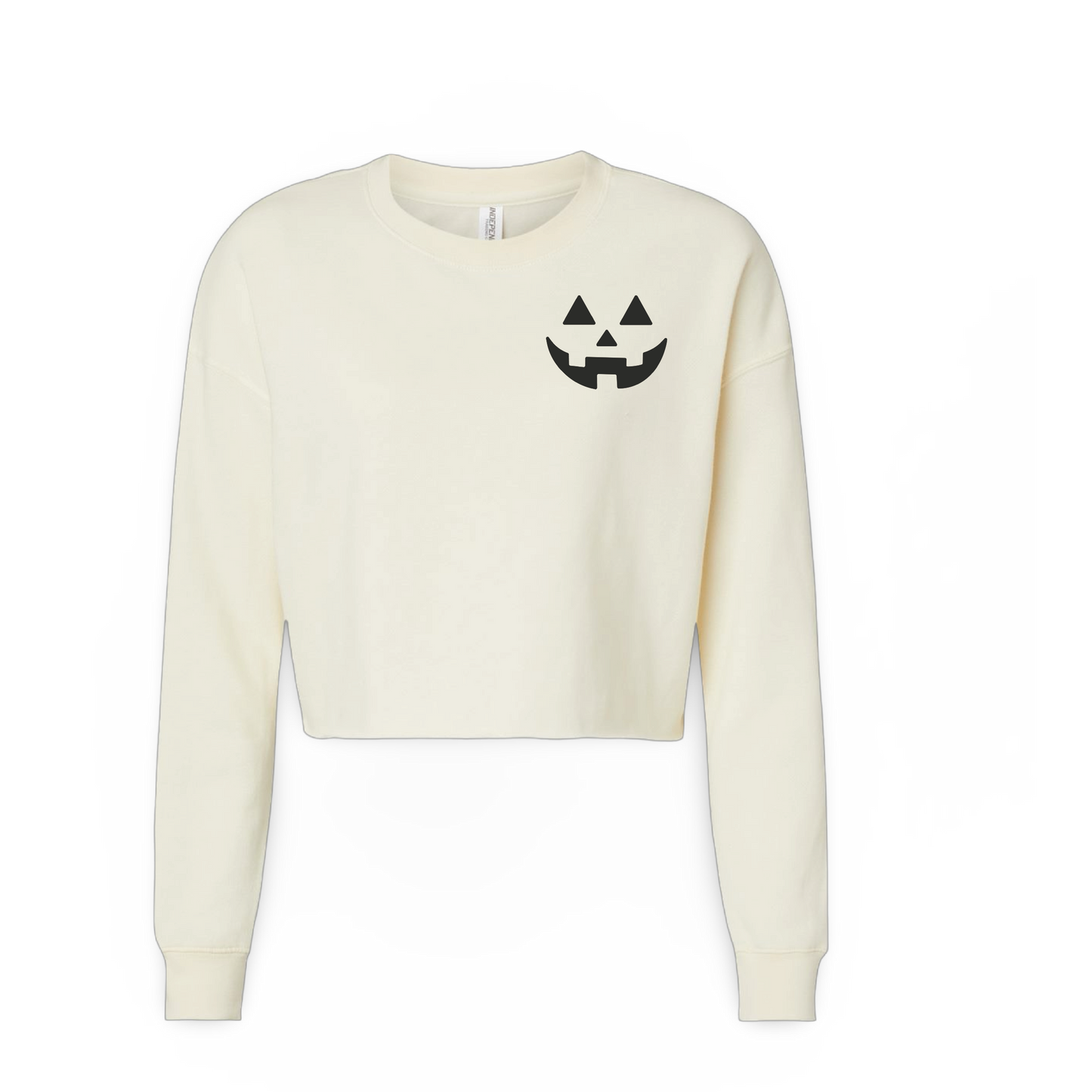 Jack-O'-Lantern (Ladies Crop Sweatshirt)