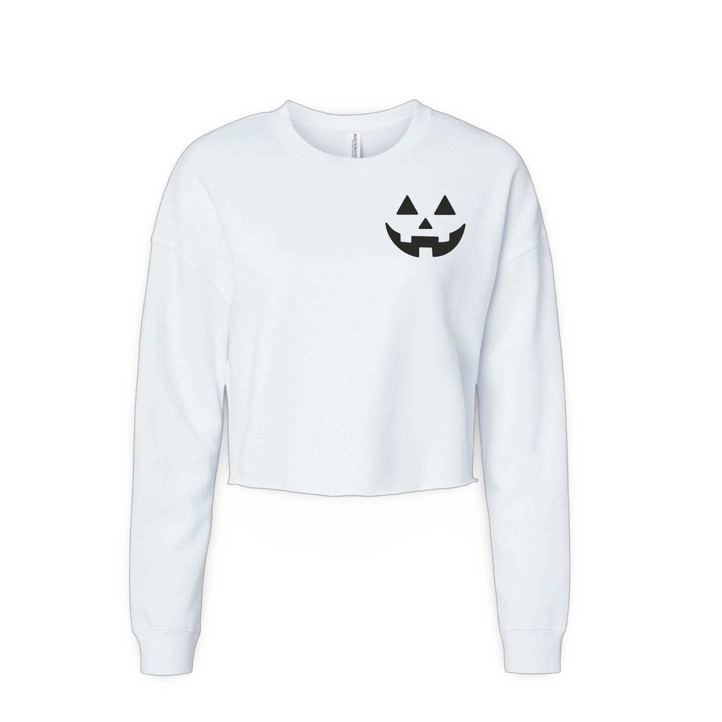 Jack-O'-Lantern (Ladies Crop Sweatshirt)