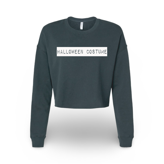 Halloween Costume (Ladies Crop Sweatshirt)