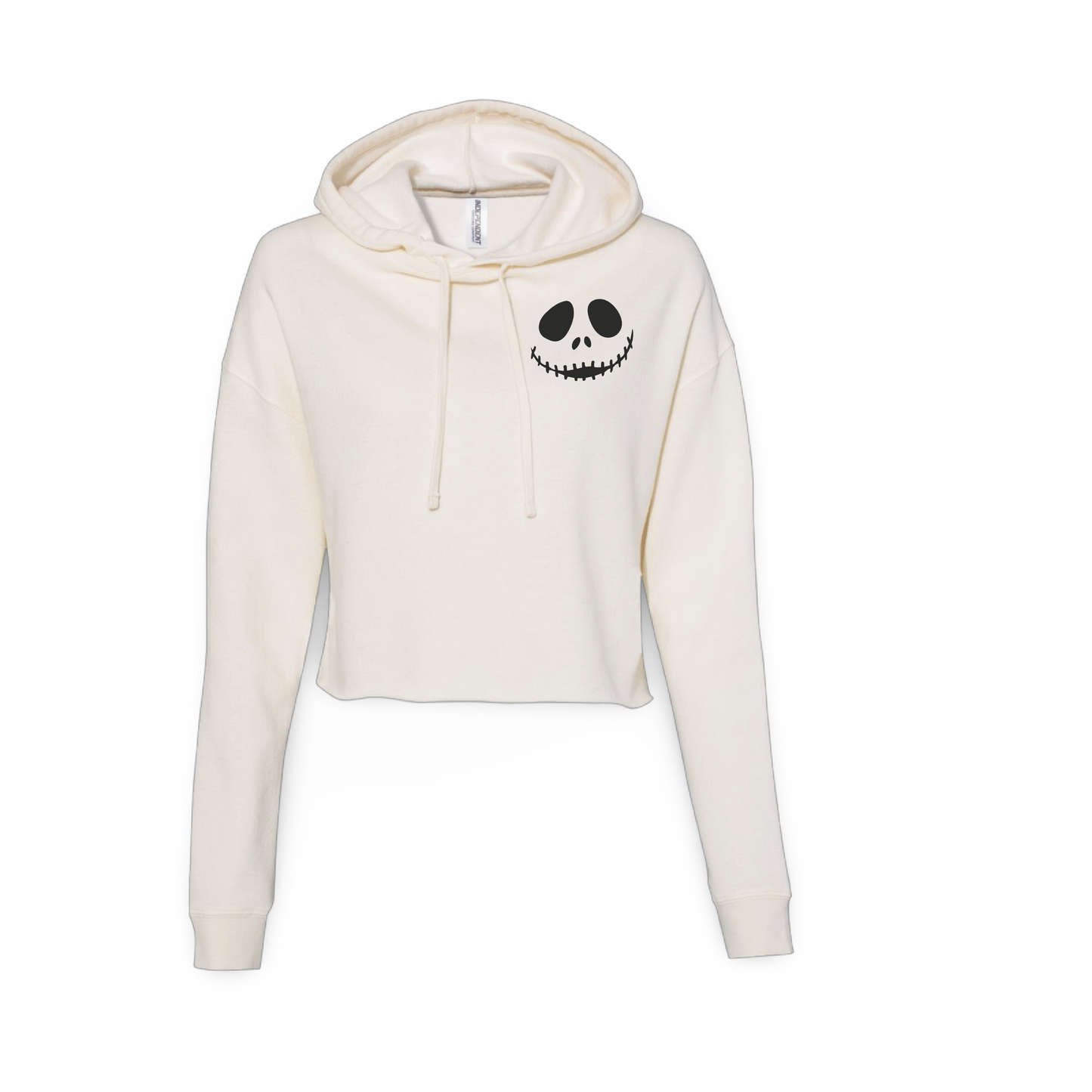 Jack-O'-Lantern Skellington (Ladies Crop Sweatshirt)