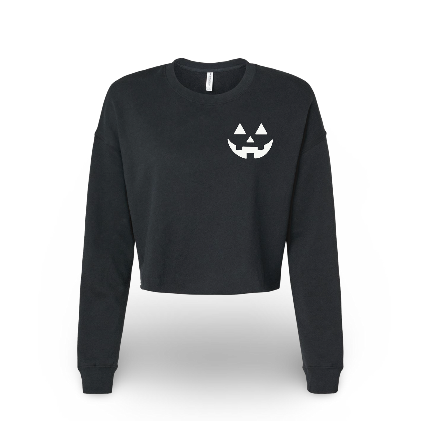 Jack-O'-Lantern (Ladies Crop Sweatshirt)