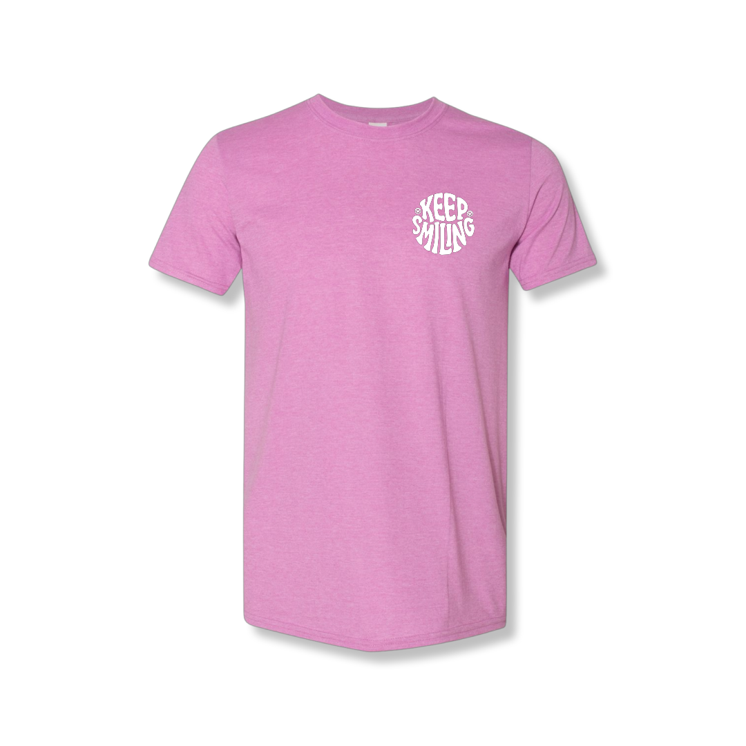 Keep Smiling Left Chest (Unisex Tee)