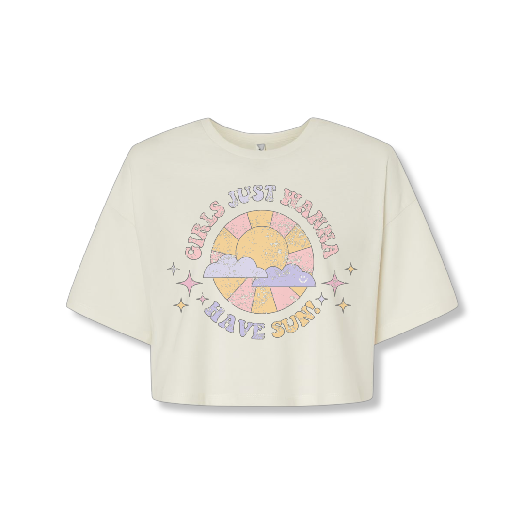Girls Just Wanna Have Sun (Ladies Crop)