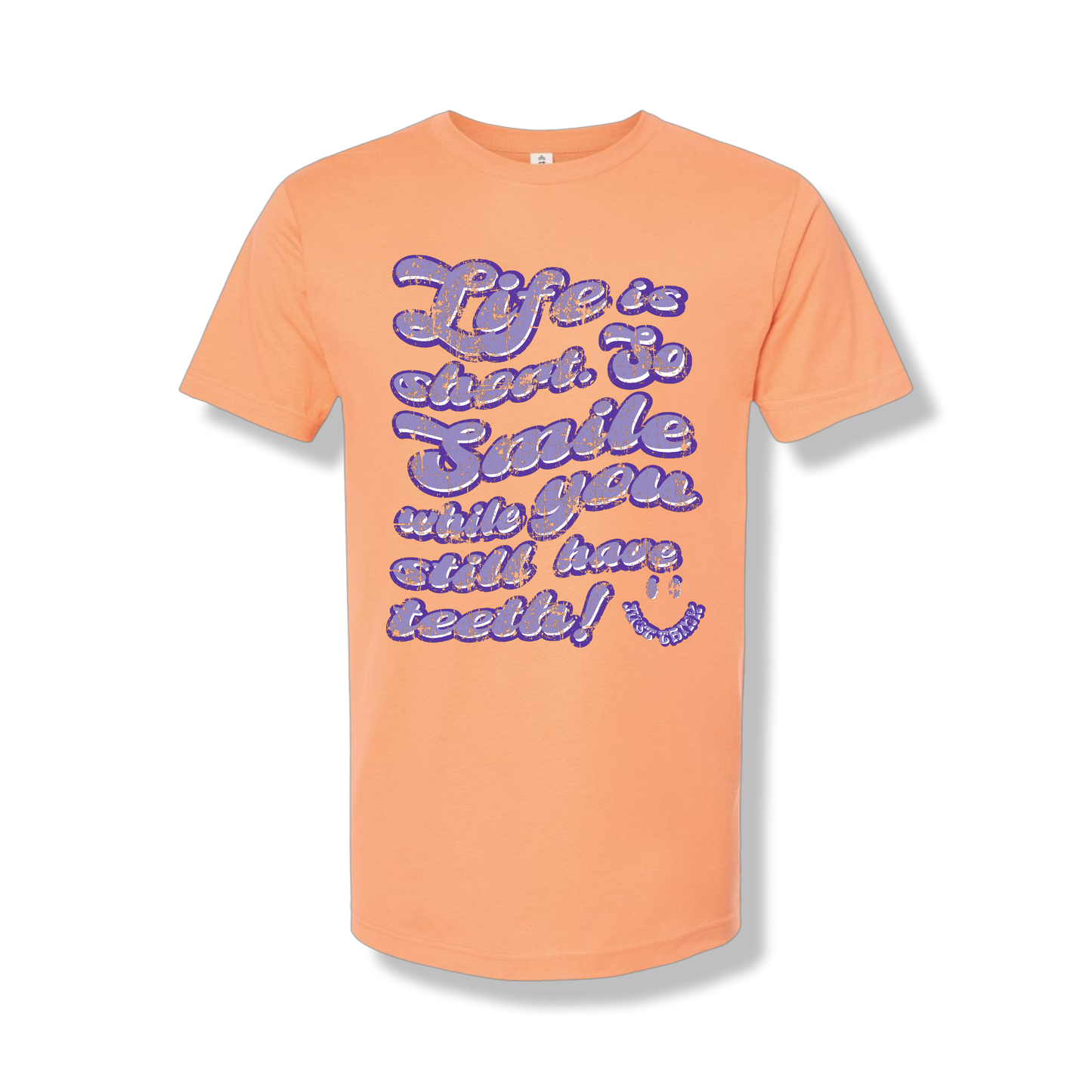 Unisex "Smile While You Got Them" T-shirt by The JT Way, featuring a casual fit and graphic print on soft cotton fabric.