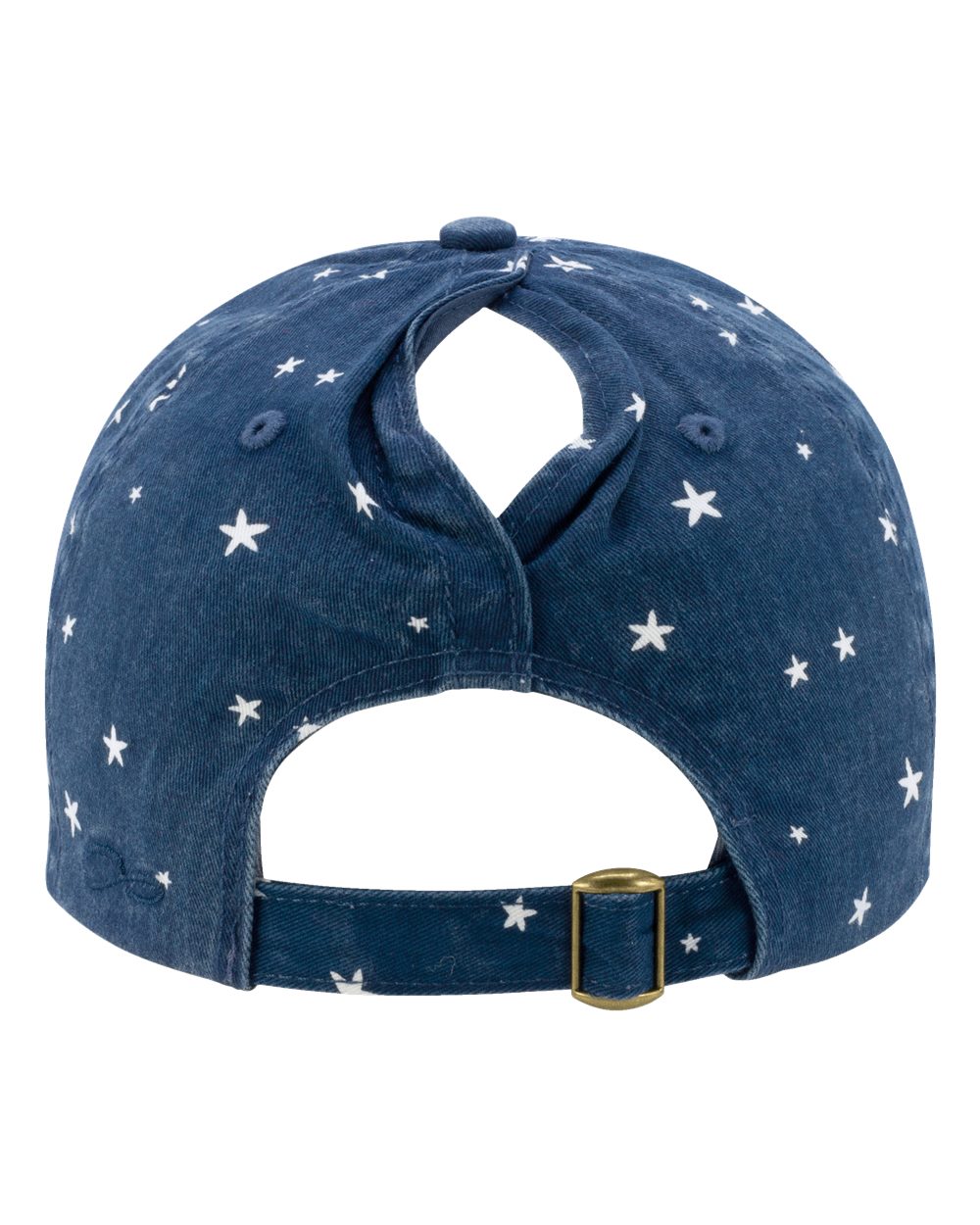 Keep Smiling Red White and Blue Ladies Fashion Print Cap