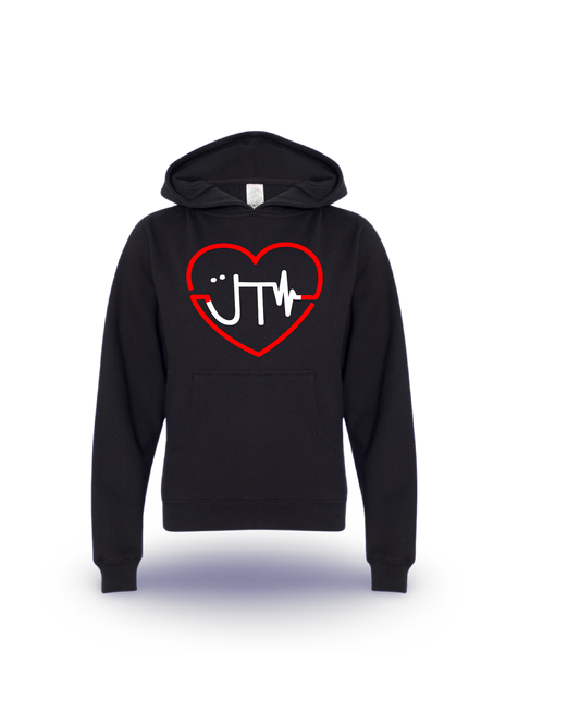 Just Think Heart Beats (Kids Ind Hoodie)