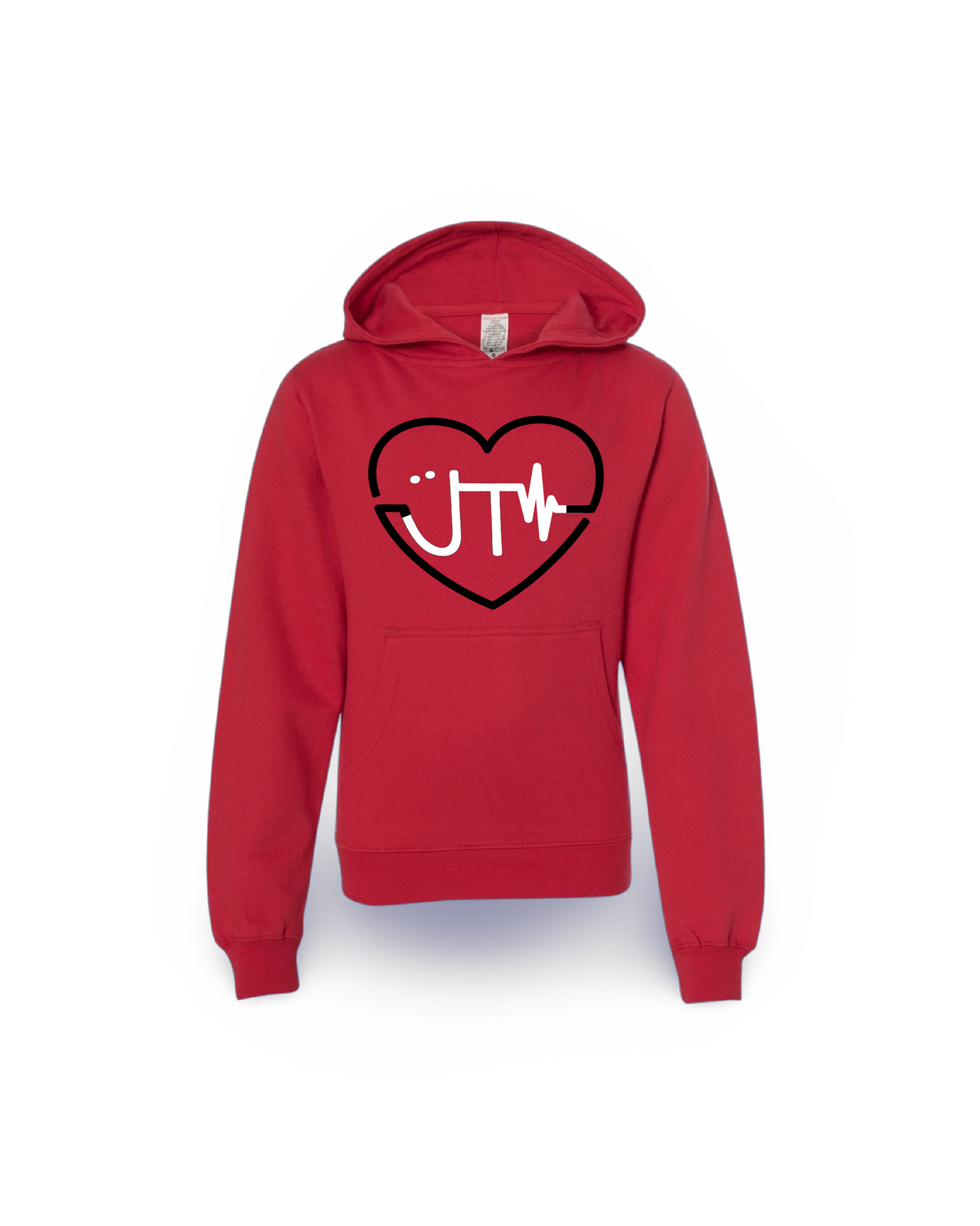 Just Think Heart Beats (Kids Ind Hoodie)