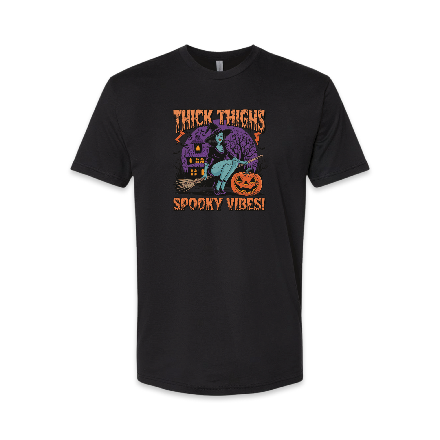 Thick Thighs Spooky Vibes (Tee Shirt)