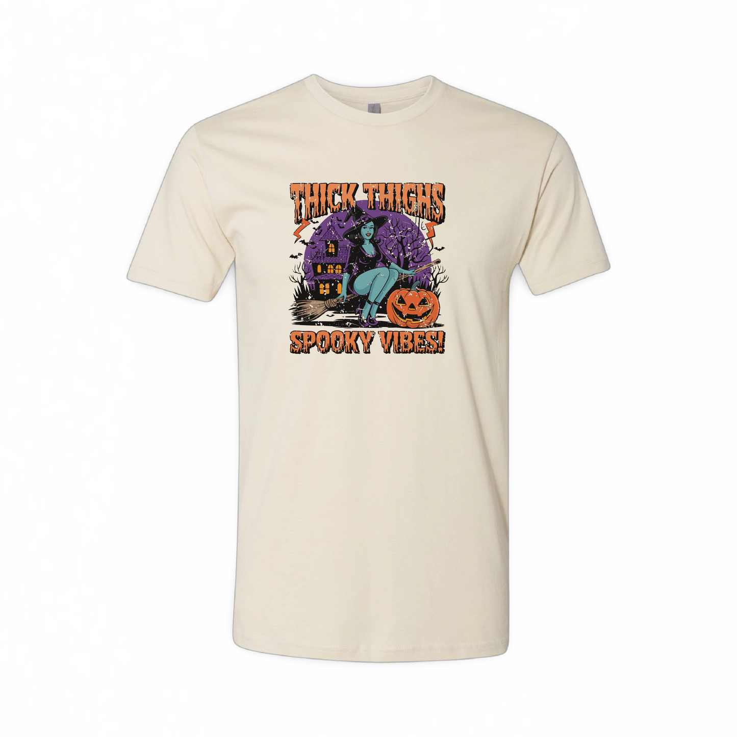 Thick Thighs Spooky Vibes (Tee Shirt)