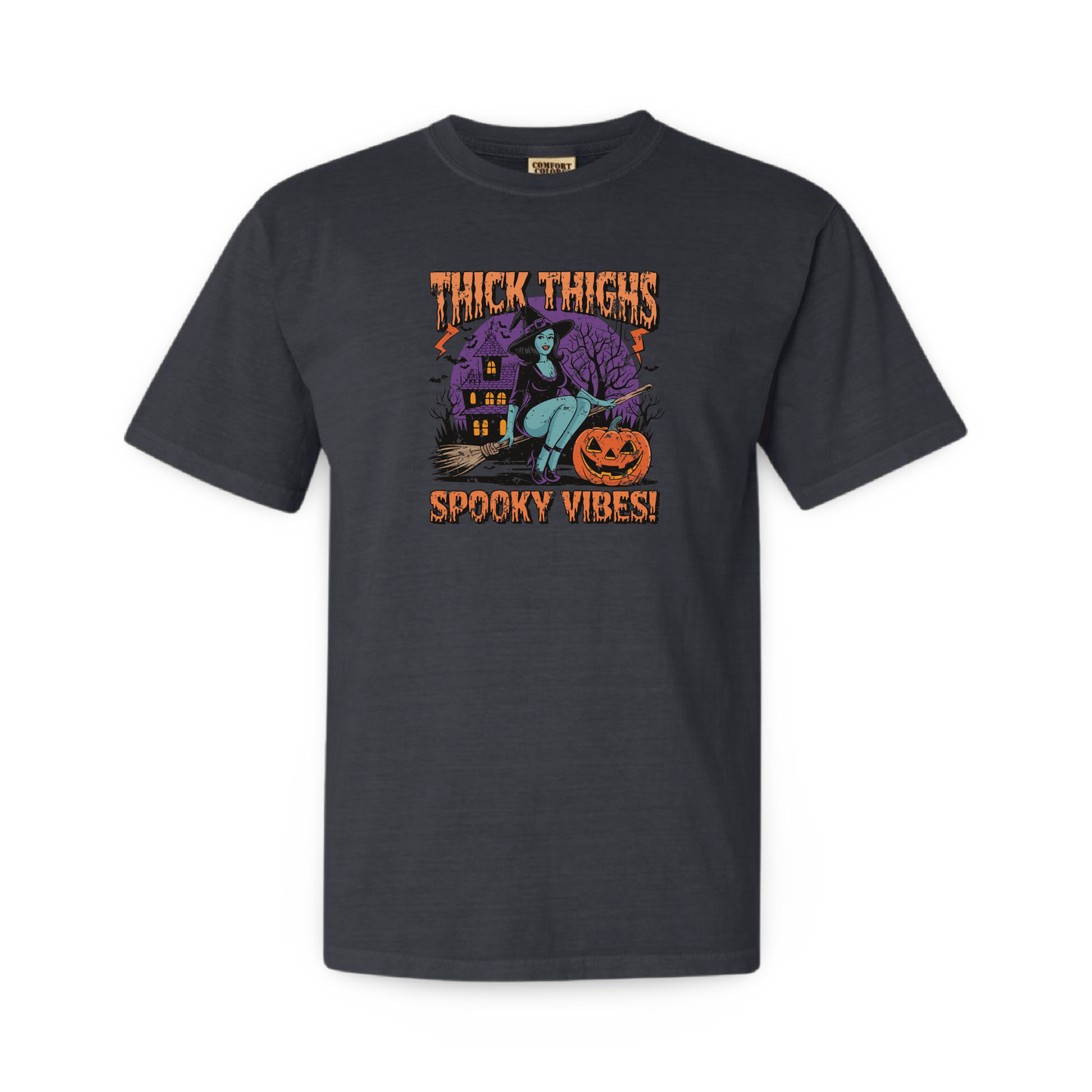 Thick Thighs Spooky Vibes (Tee Shirt)