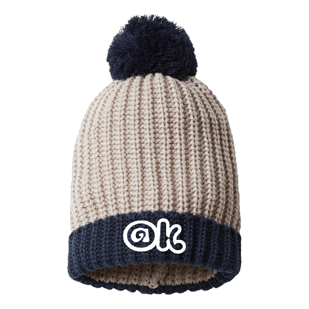 AOK Knitted Pom Beanie