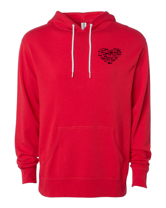 Hope in Hearts (Lightweight Hoodie)