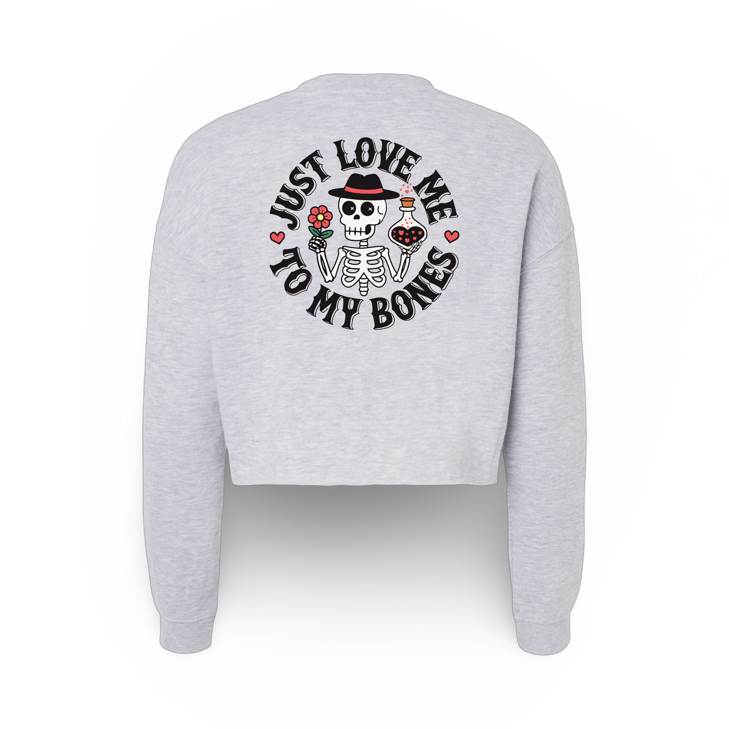 Love Bones (Ladies Crop Sweatshirt)