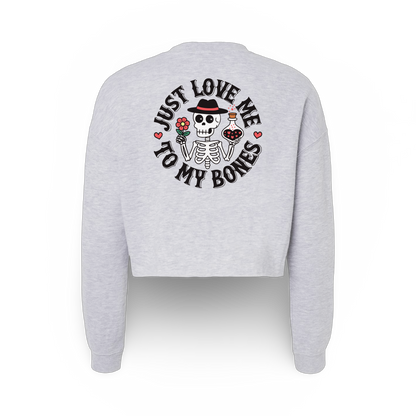 Love Bones (Ladies Crop Sweatshirt)