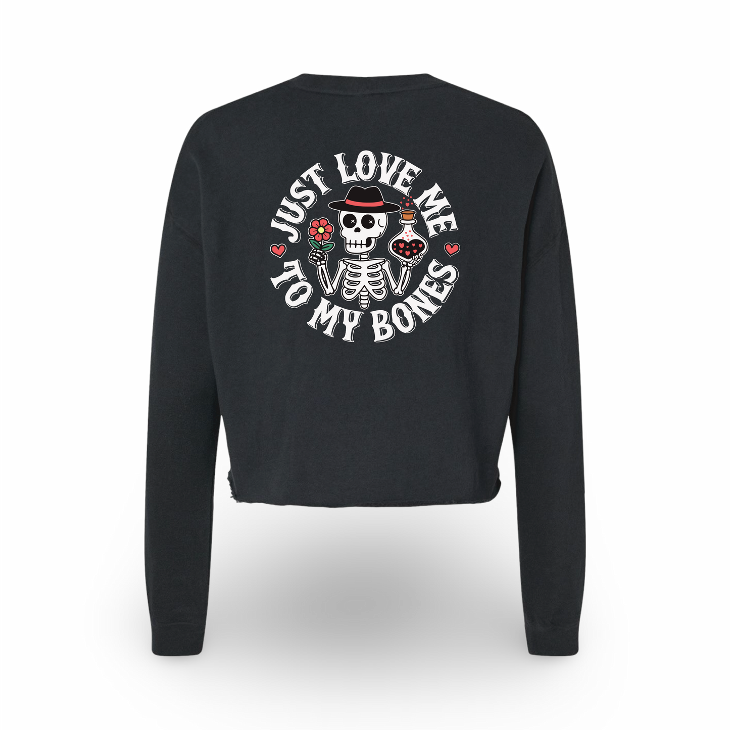 Love Bones (Ladies Crop Sweatshirt)