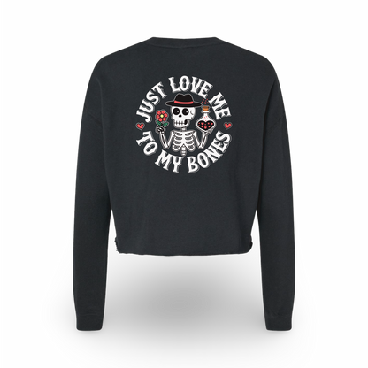 Love Bones (Ladies Crop Sweatshirt)