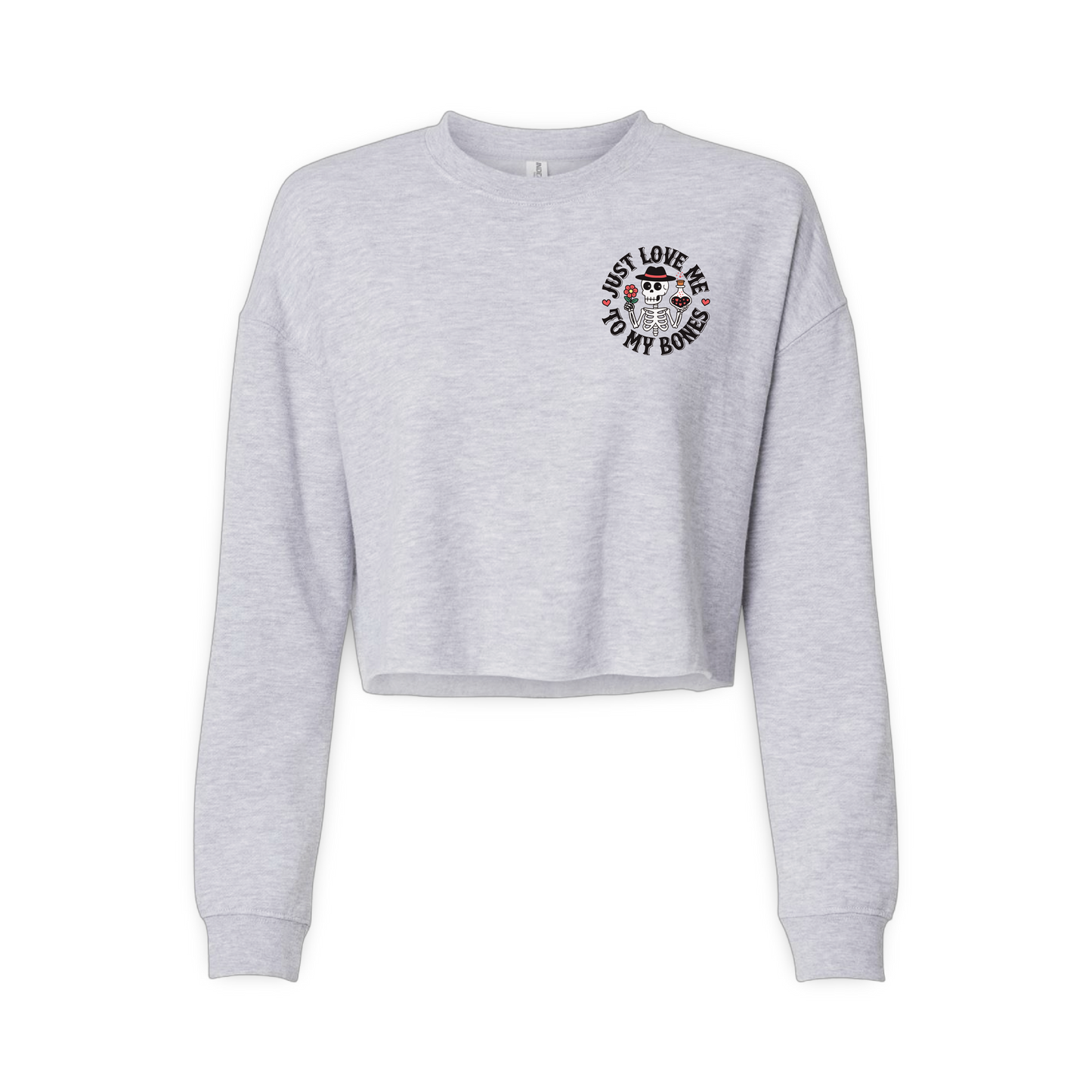 Love Bones (Ladies Crop Sweatshirt)