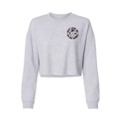 Love Bones (Ladies Crop Sweatshirt)