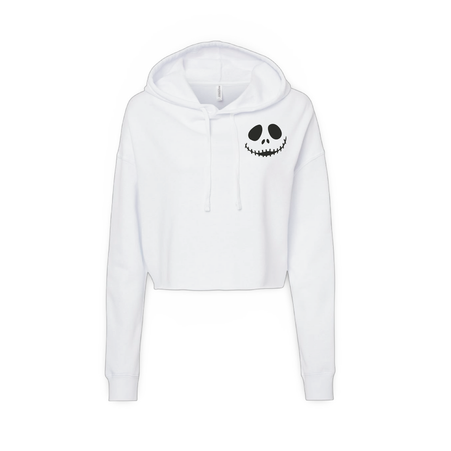 Jack-O'-Lantern Skellington (Ladies Crop Sweatshirt)