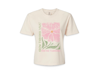 The JT way Grow T-shirt featuring a stylish graphic design, made from soft cotton fabric, in a relaxed fit.