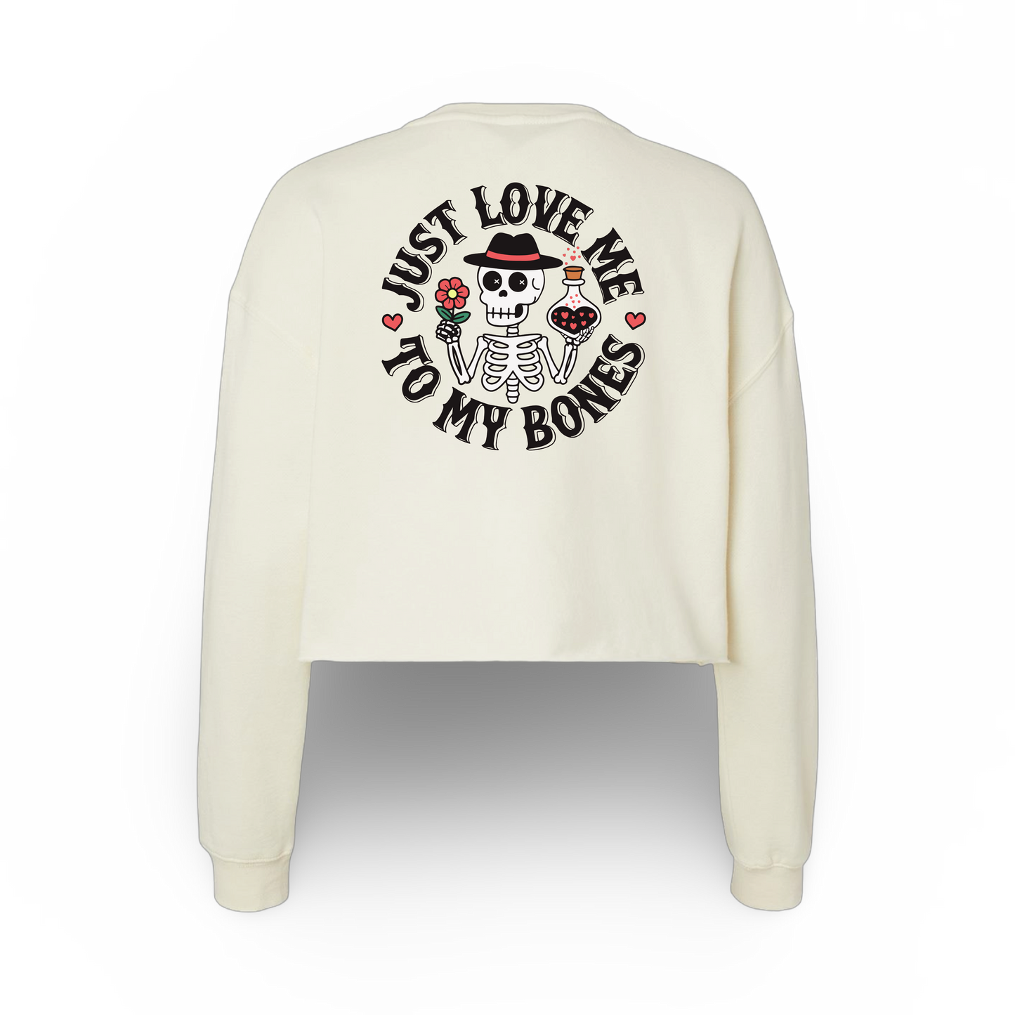 Love Bones (Ladies Crop Sweatshirt)