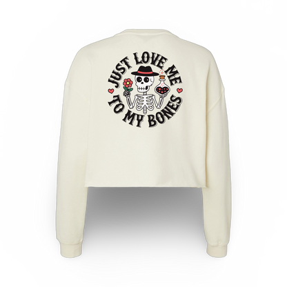 Love Bones (Ladies Crop Sweatshirt)