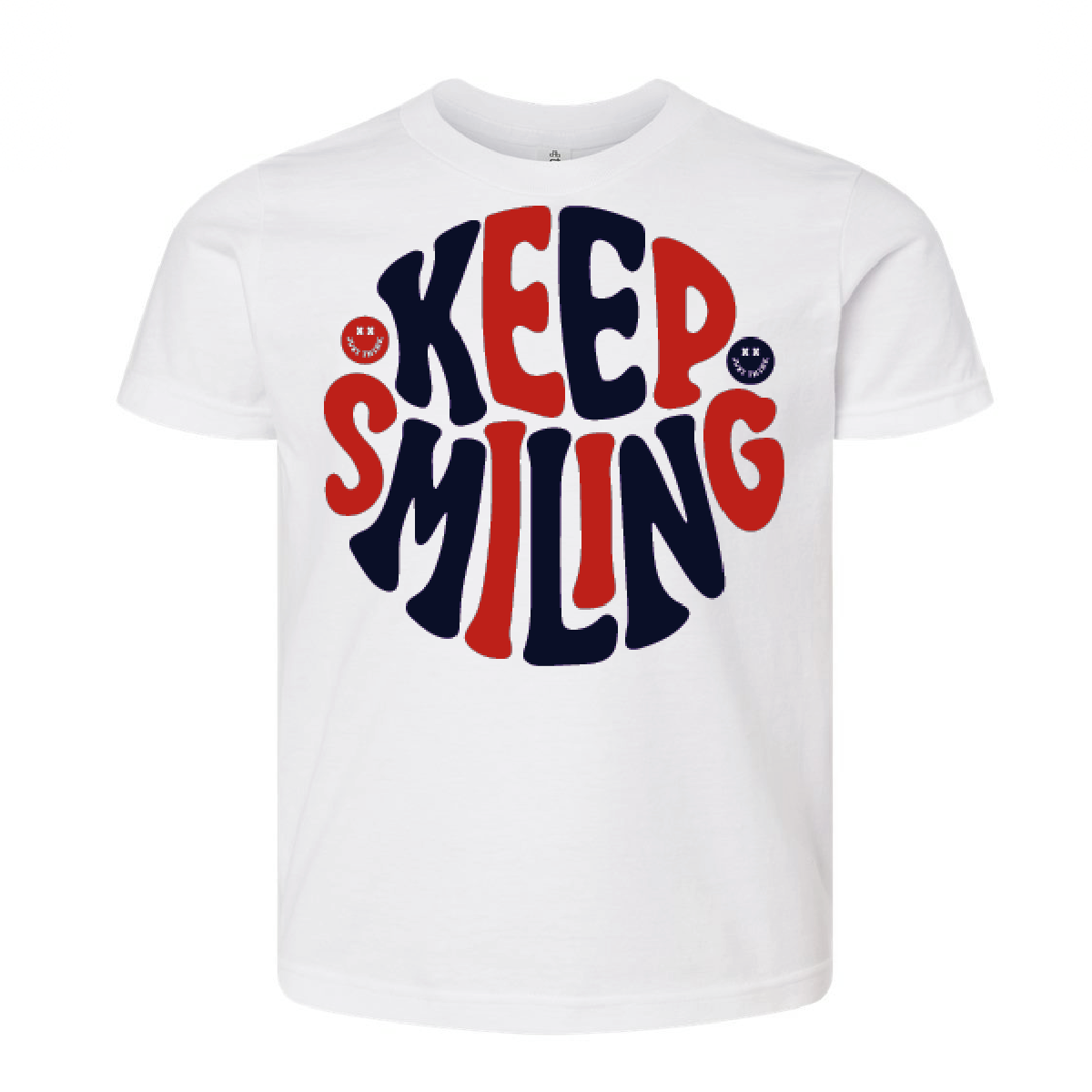 Keep Smiling Red White and Blue - Kids Tee