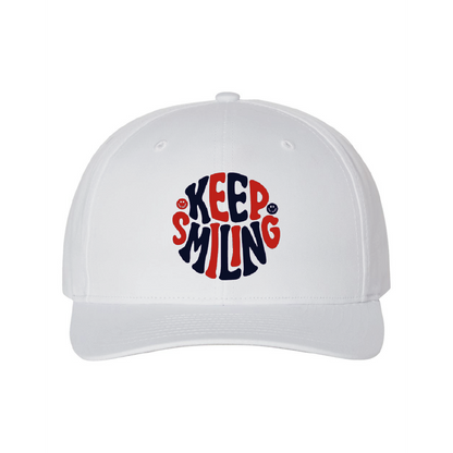 Keep Smiling Red White and Blue - Snapback