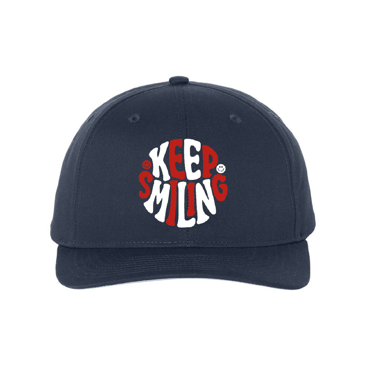 Keep Smiling Red White and Blue - Snapback