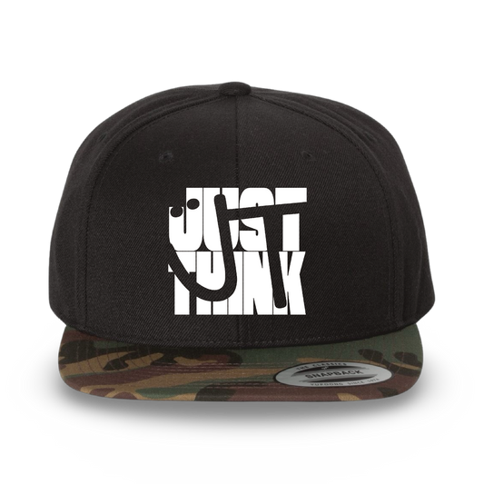 The JT way The Mashup flat bill hat featuring a structured crown and curved brim in a stylish, modern design.