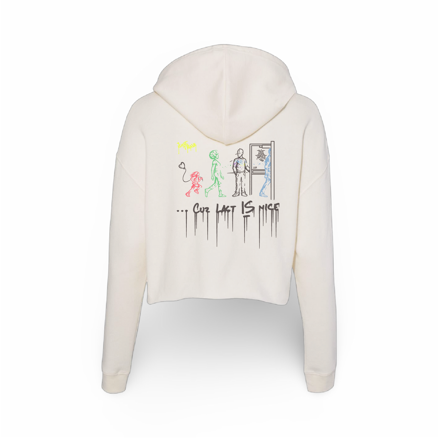 Nice=Last (Ladies Crop Hoodie)