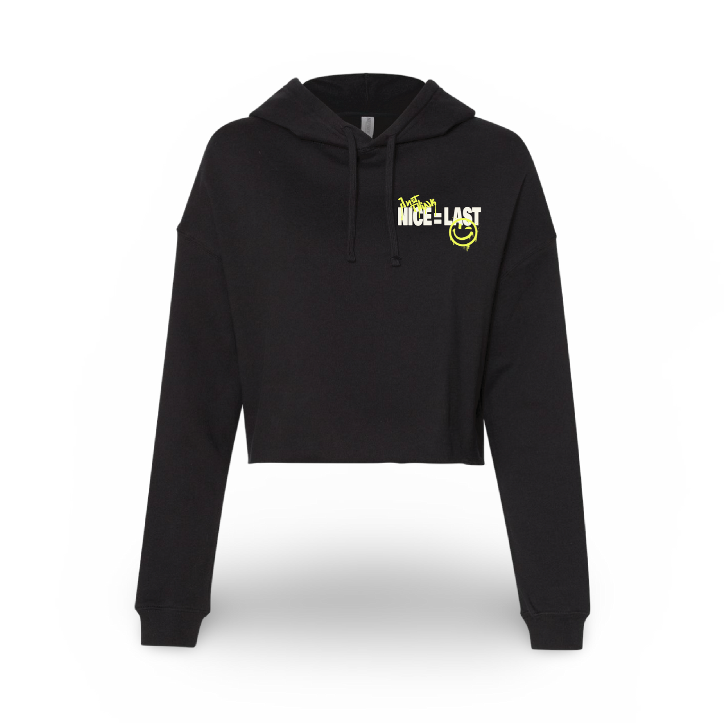 Nice=Last (Ladies Crop Hoodie)