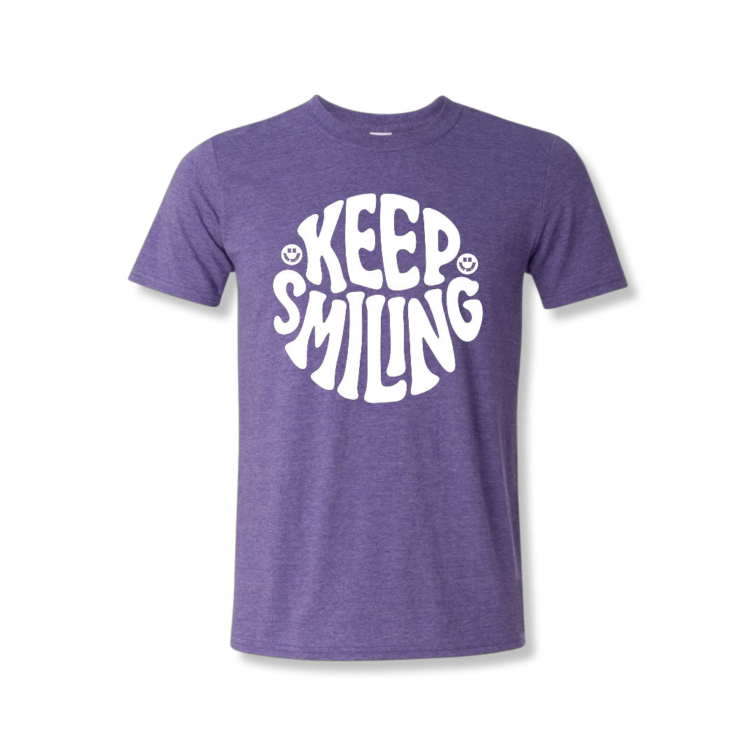 Keep Smiling Center Chest (Unisex Tee)
