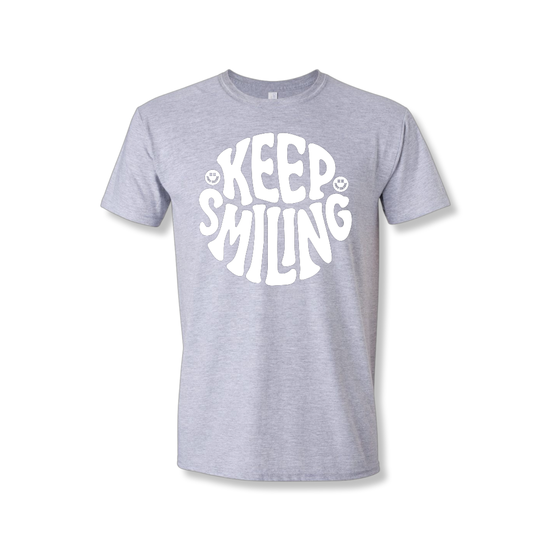 Keep Smiling Center Chest (Unisex Tee)