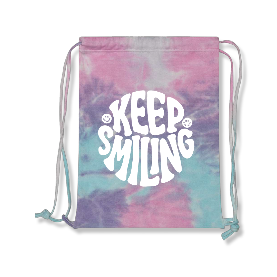 Keep Smiling Drawstring Backpack