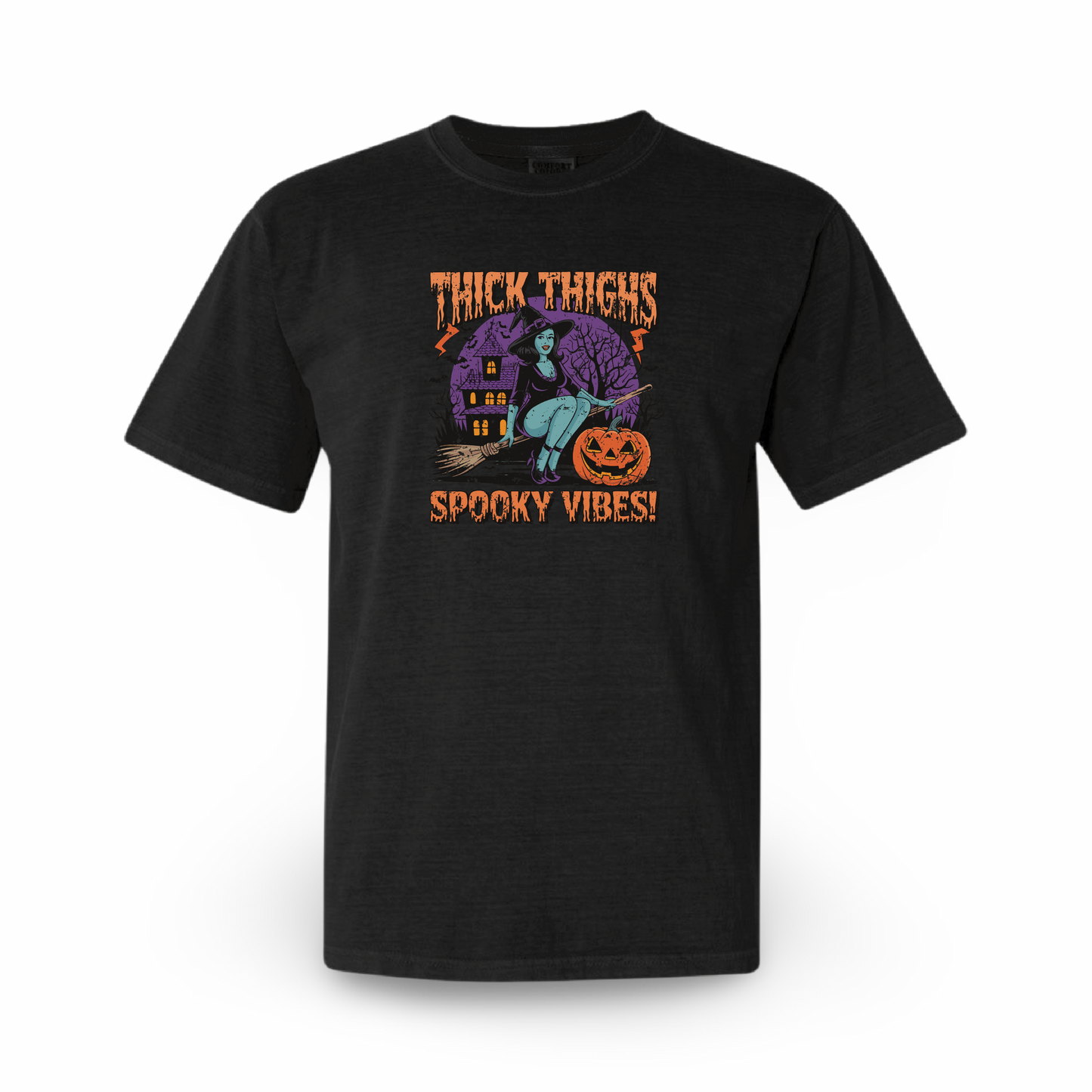 Thick Thighs Spooky Vibes (Tee Shirt)