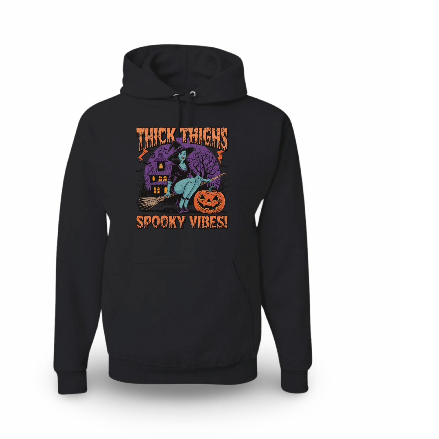 Thick Thighs Spooky Vibes (Sweatshirt)