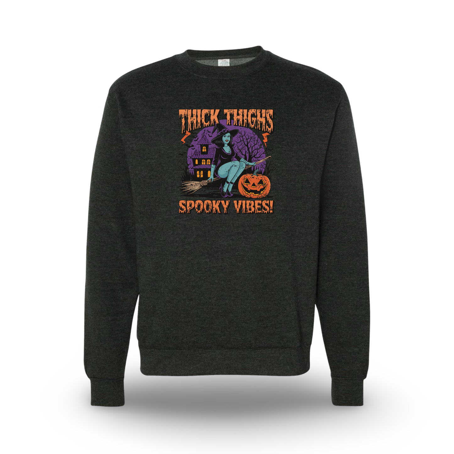 Thick Thighs Spooky Vibes (Sweatshirt)