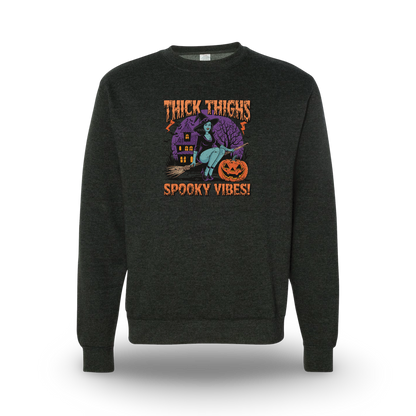 Thick Thighs Spooky Vibes (Sweatshirt)