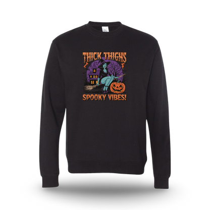 Thick Thighs Spooky Vibes (Sweatshirt)